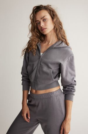 zip up activewear hoodie