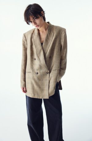 linen blend blazer