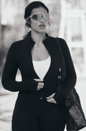 zip up activewear jacket with softmove™