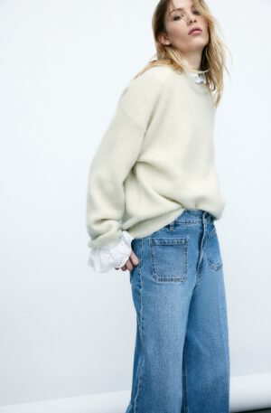 oversized mohair blend sweater