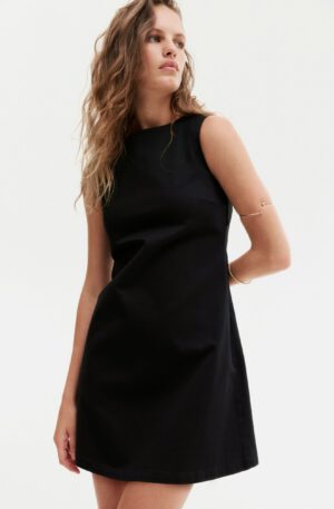 open back cotton dress