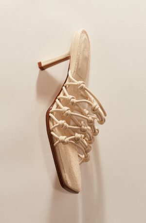 knot detail heeled sandals